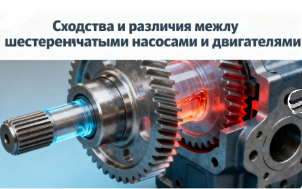 Сходства и различия между шестеренчатыми насосами и двигателями